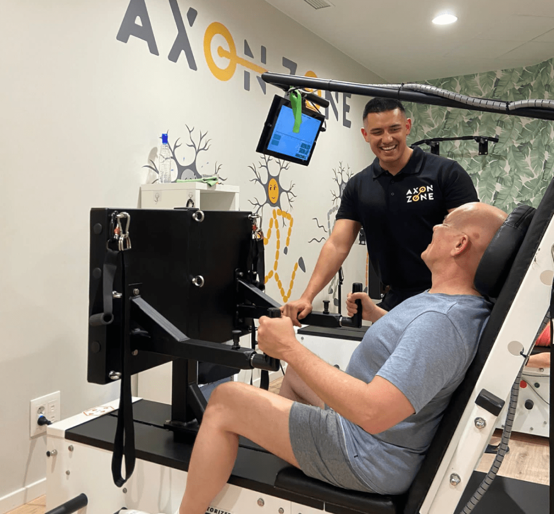 cliente entrenando