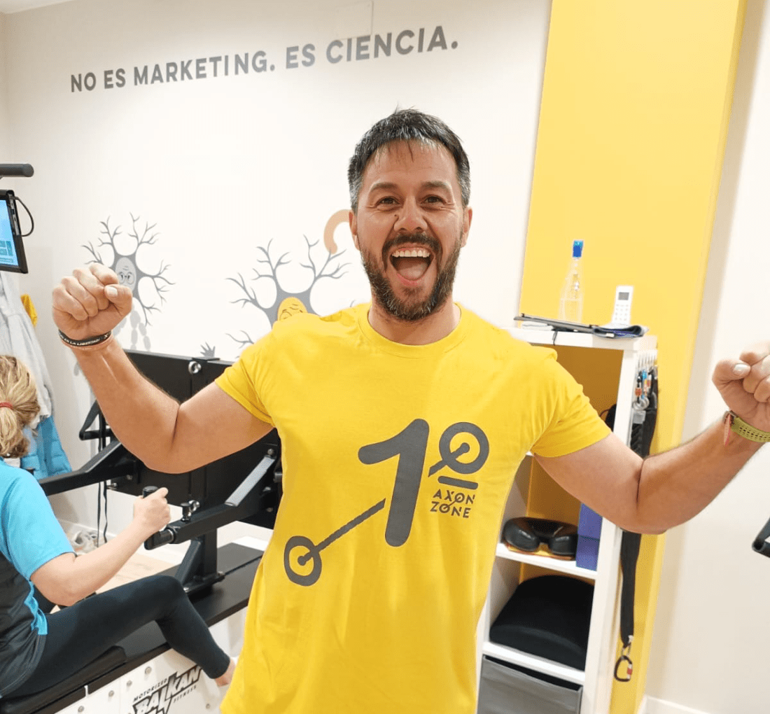 cliente entrenando